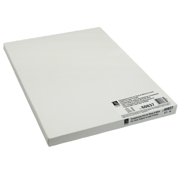 CLine Laser Printer Transparency Film, 8.5" x 11", PK50 60837 Zoro